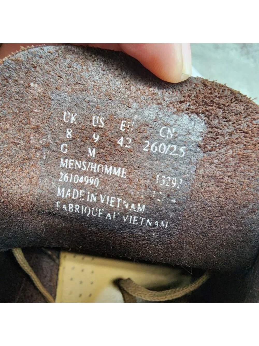 Clarks Shoes Mens Size 9 Brown Leather Originals Crepe Sole Chukka Boots *Read*